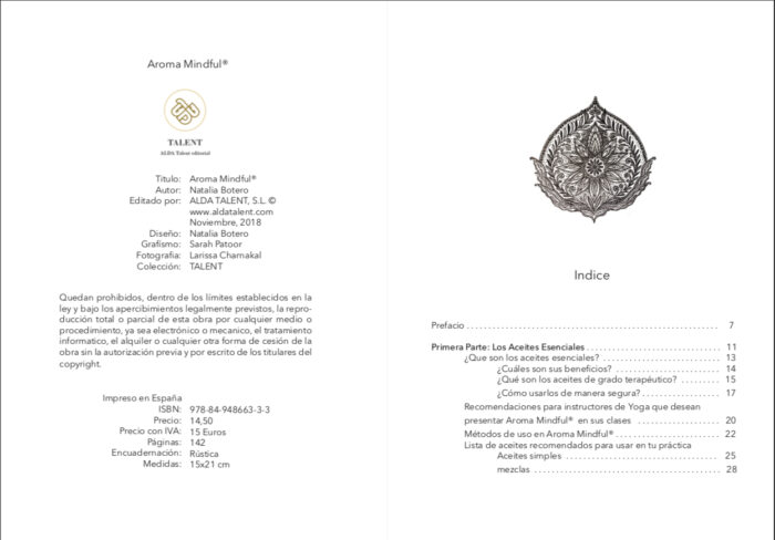 Indice Libro Aroma Mindful®